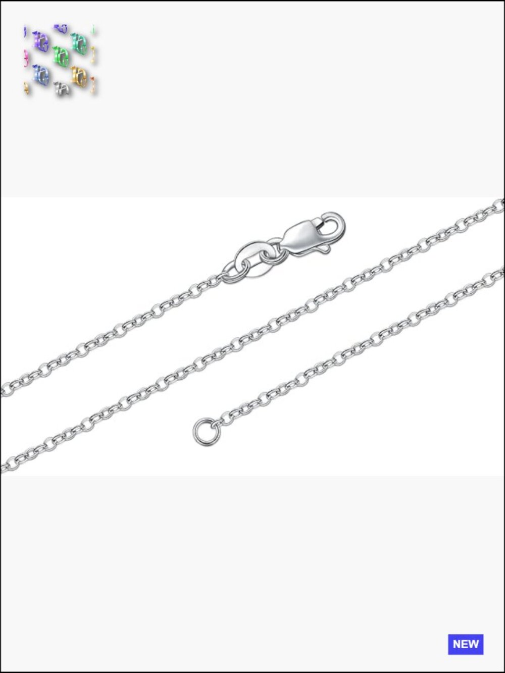 Cable Chain Necklace Minimal Layering Lobster Clasp Waterproof Gold Tone